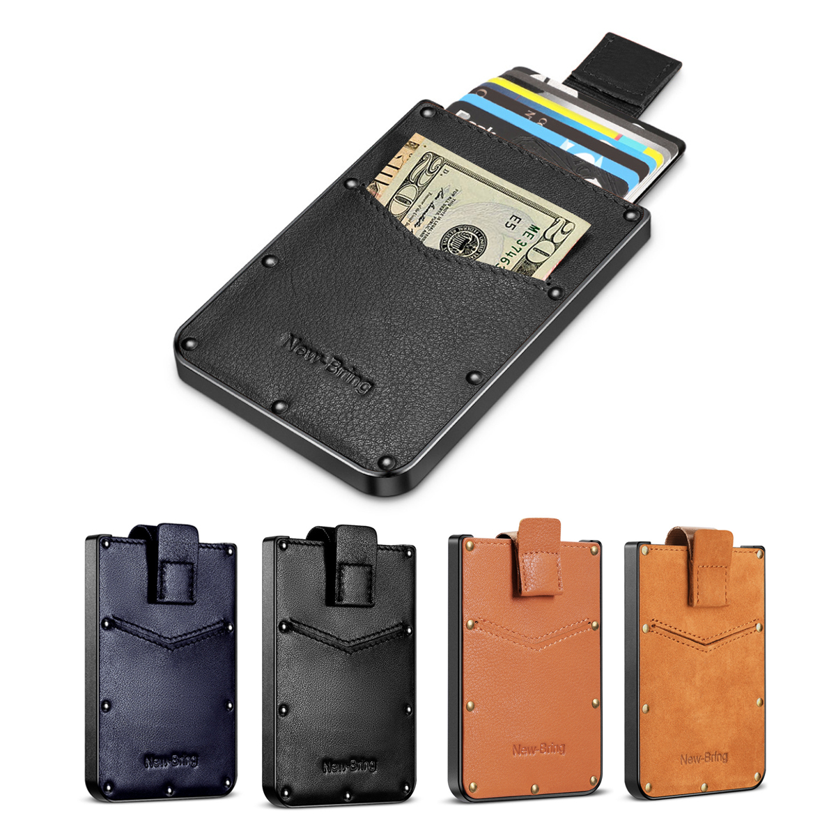 Leather RFID Blocking Card Holder